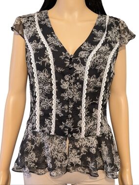 Ann Taylor Loft Lace & Floral Women's Top